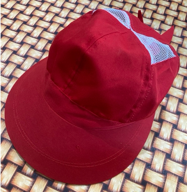 Topi Caddy Kombinasi Jaring - Merah